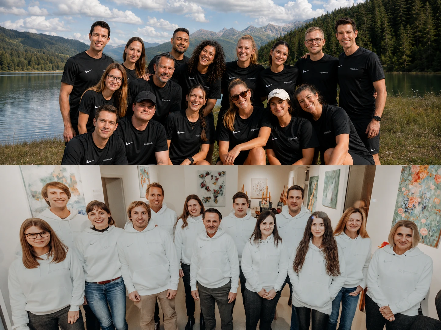 Das artgerecht-Team gemeinsam in den Bergen